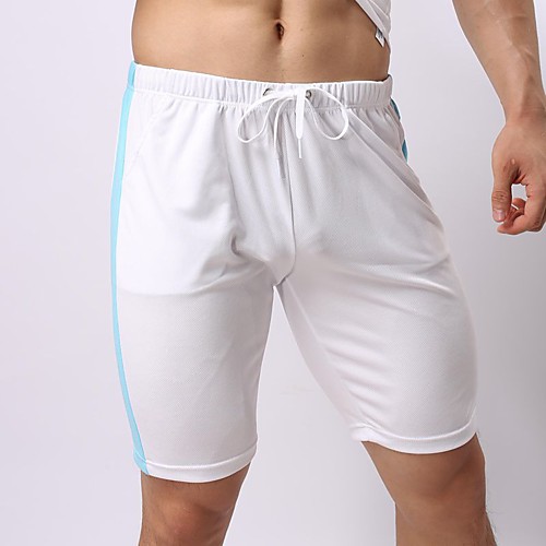 

Men's Running Shorts Athletic Shorts Bottoms Side Pockets Drawstring Fitness Gym Workout Running Jogging Exercise Breathable Quick Dry Moisture Wicking Sport White Black Green Sky Blue Royal Blue