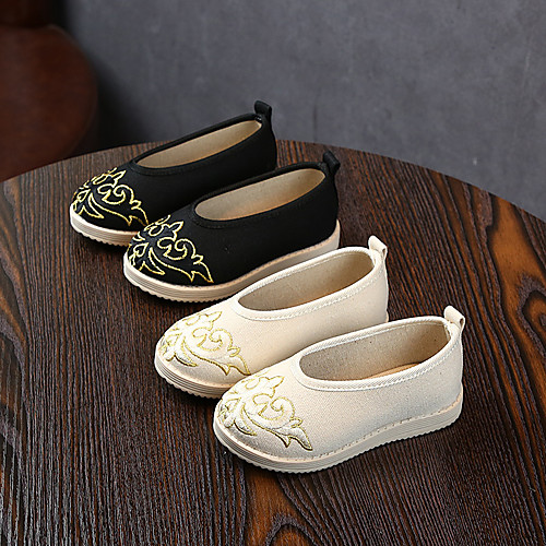 

Boys' Flats Espadrilles Canvas Little Kids(4-7ys) Big Kids(7years ) Daily Walking Shoes White Black Blue Fall Spring