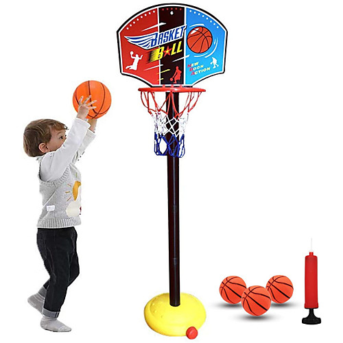 

Basketball Toy Basketball Hoop Basketball Goal Toy Ball Pump Basketball Hoop Set Mini Portable Height Adjustments Adjustable Sports Outdoor Indoor Plastics 20-45 inch 14 years Boys' Girls' Boys and