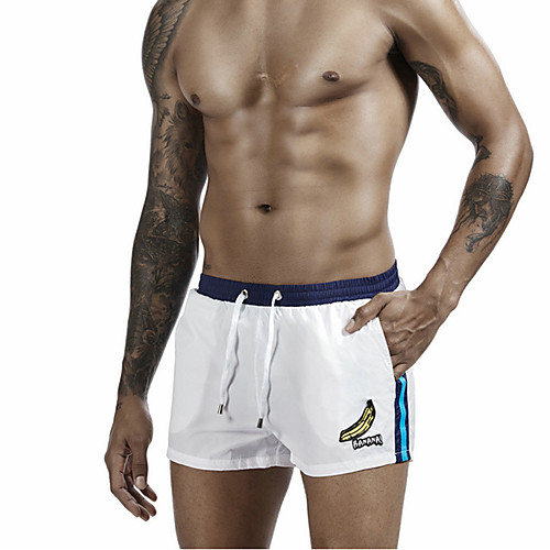 

Men's Swim Shorts Swim Trunks Board Shorts Breathable Quick Dry Drawstring - Swimming Surfing Water Sports Solid Colored Summer
