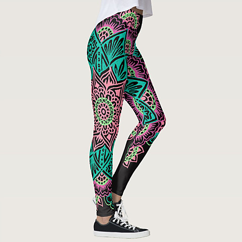 

Women's High Waist Yoga Pants Cropped Leggings Tummy Control Butt Lift Breathable Black Spandex Yoga Fitness Gym Workout Sports Activewear Stretchy Skinny / Athletic / Athleisure