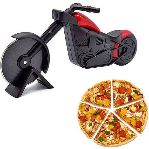 

Motorcycle Pizza Cutter Pizza Wheel Roller Tool Stainless Steel Pizza Slicer Sharp Blade Motorbike Cutting Wheels