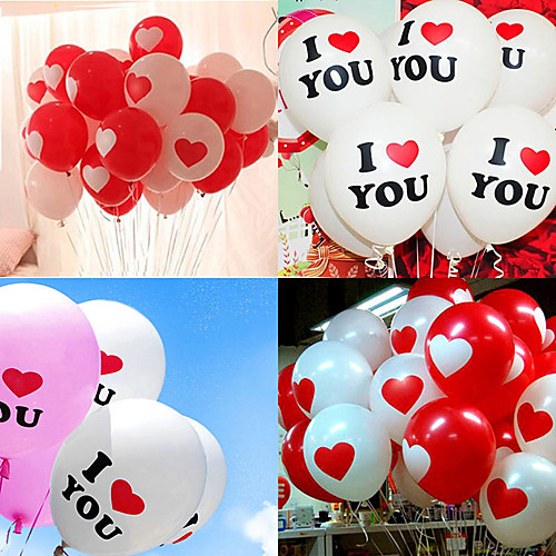 

Heart Shape I Love You Latex Balloon Valentine's Day Wedding Party Decoration Anniversary
