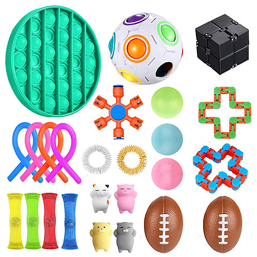 

Squishy Toy Sensory Fidget Toy Stress Reliever 25 pcs Mini Creative Stress and Anxiety Relief Decompression Toys Slow Rising Plastic For Kid's Adults' Men and Women Boys and Girls Gift