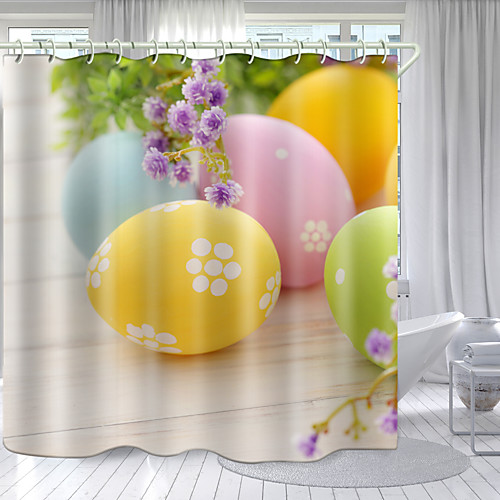 

Shower Curtains & Hooks Modern Polyester New Design