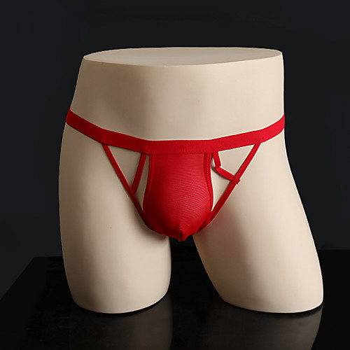 

Women's 1 Piece Hole Briefs Underwear / G-string Underwear - Normal Low Waist Black Purple Red One-Size