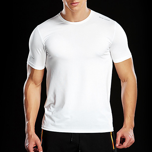 

Men's Tee / T-shirt Pure Color Crew Neck Solid Color Sport Athleisure T Shirt Top Short Sleeves Breathable Quick Dry Soft Comfortable Exercise & Fitness Running Everyday Use Casual Daily Outdoor