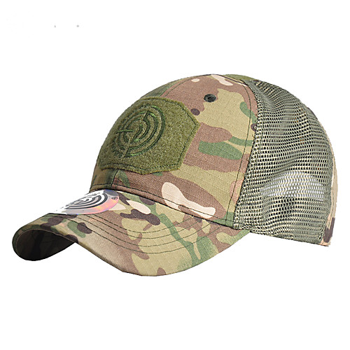 

Men's Cap Portable Ultraviolet Resistant Breathability Comfortable Camo Spring & Summer Cotton Hunting Fishing Camping / Hiking / Caving Everyday Use Camouflage Color Jungle camouflage Camouflage