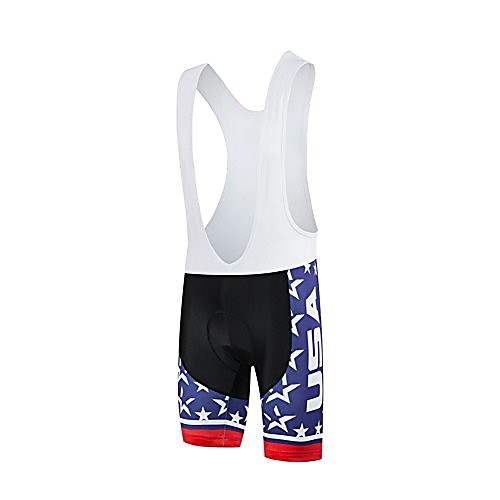 

men's cycling 3d padded bib shorts usa flag size xxl