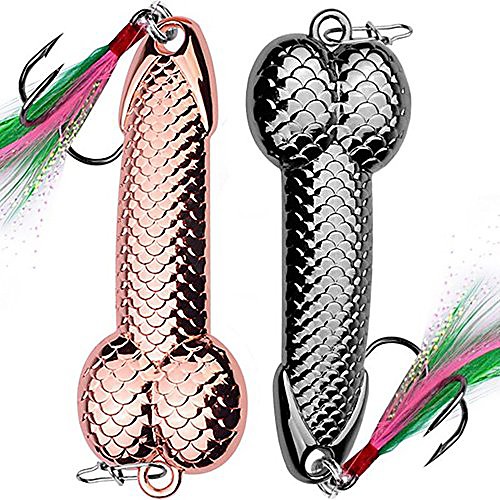 

fish lures 1pcs hard metal wobble spoon lure feather bait hook fishing tackle(gray, 3g)