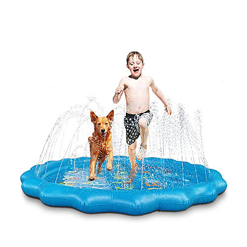 

Sprinkle Splash Play Mat Inflatable Splash Pad Sprinkler PVC / Vinyl Letter Water fun Outdoor Summer 68 Inch Boys and Girls Kid's