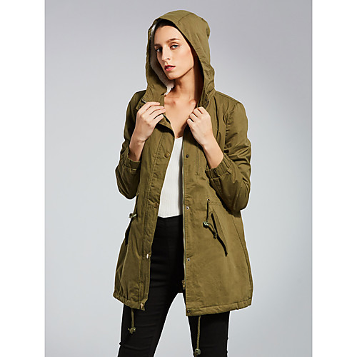 

women's faux fur hoodie sherpa lined military safari utility fashion jacket olive 3xl