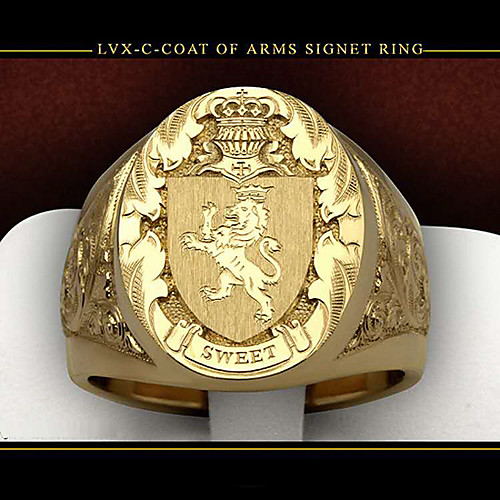 

Ring Retro Gold Alloy Lion Shield European Trendy Ancient Rome 1pc 6 7 8 9 10 / Women's / Men's