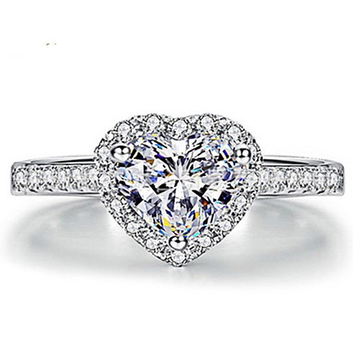 

Ring Classic Rose Gold Silver Alloy Heart Elegant Fashion 1pc 5 6 7 8 9 / Women's
