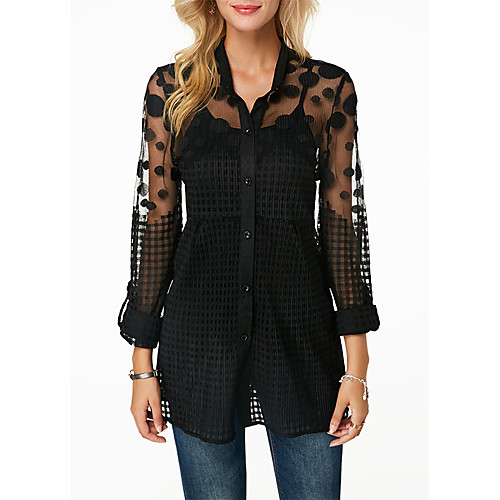 

Women's N / A N / A Daily Wear Polyester Coat Tops