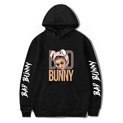 

Inspired by bad bunny Cosplay Cosplay Costume Hoodie Polyester / Cotton Blend Graphic Printing Hoodie For Men's / Women's