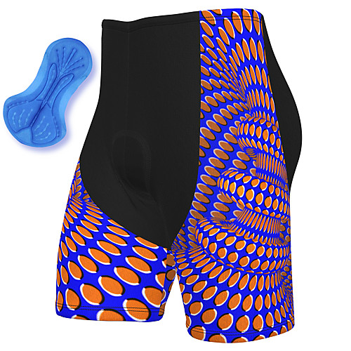 

21Grams Men's Cycling Shorts Spandex Bike Padded Shorts / Chamois Breathable Quick Dry Sports Dot 3D Blue Mountain Bike MTB Road Bike Cycling Clothing Apparel Bike Wear / Athleisure
