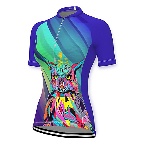 

21Grams Women's Short Sleeve Cycling Jersey Spandex Blue Bike Top Mountain Bike MTB Road Bike Cycling Breathable Sports Clothing Apparel / Stretchy / Athleisure