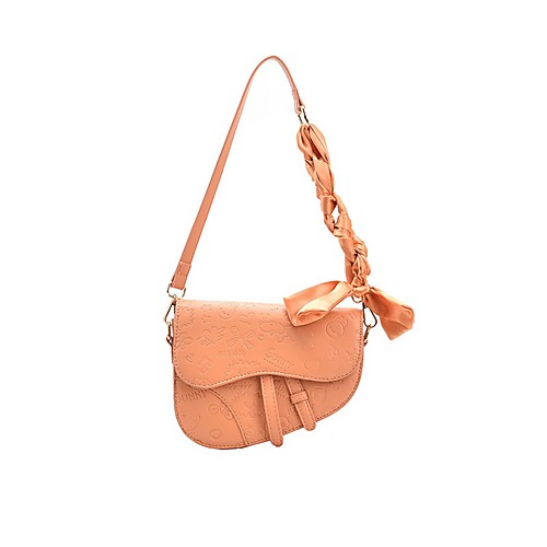 

Women's Bags PU Leather Messenger Bag Hobo Bag Zipper Solid Color Daily Outdoor 2021 Handbags White Black Orange Brown