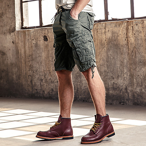 

Men's Hiking Shorts Hiking Cargo Shorts Solid Color Summer Outdoor Multi-Pockets Breathable Wear Resistance Cotton Shorts Black Yellow Grey Dark Gray Khaki Hunting Fishing Climbing 29 30 31 32 33