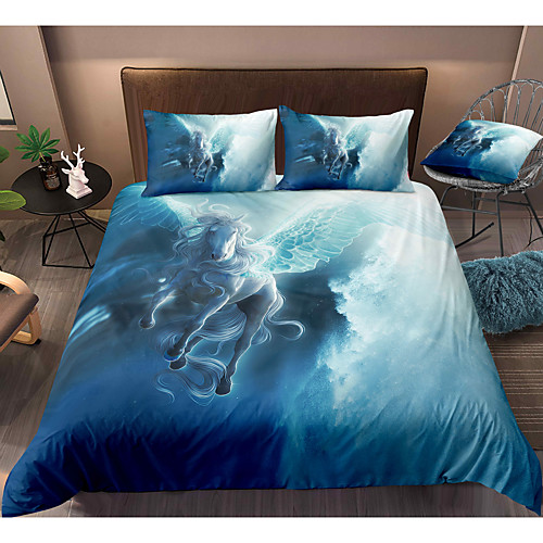 

3-Piece Duvet Cover Set Hotel Bedding Sets Comforter Cover with Soft Lightweight Microfiber, Include 1 Duvet Cover, 2 Pillowcases for Double/Queen/King(1 Pillowcase for Twin/Single)