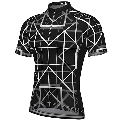 

21Grams Men's Short Sleeve Cycling Jersey Spandex Black Bike Top Mountain Bike MTB Road Bike Cycling Breathable Quick Dry Sports Clothing Apparel / Athleisure