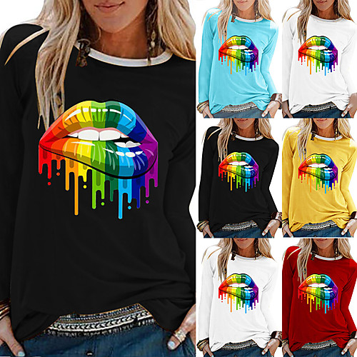 

Women's Sweatshirt Pullover Pure Color Crew Neck Mouse Sport Athleisure Sweatshirt Top Long Sleeve Breathable Soft Comfortable Everyday Use Street Casual Daily Outdoor