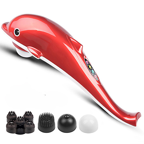 

Rechargeable Massager Multifunctional Whole Body Vibration Hand-held Dolphin Massage Stick Six Modes
