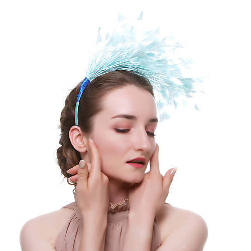 

Elegant Hyperbole Feathers Headpiece with Feather / Trim 1 Piece Special Occasion / Party / Evening Headpiece