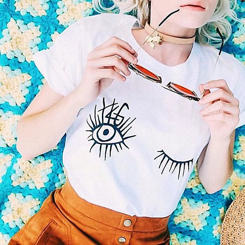 

Women's Tee / T-shirt Pure Color Crew Neck Cotton Sport Athleisure T Shirt Top Short Sleeves Breathable Soft Comfortable Everyday Use Street Casual Daily Outdoor