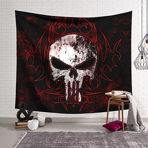 

Wall Tapestry Art Decor Blanket Skull Curtain Hanging Home Bedroom Living Room Decoration and Abstract and Psychedelic
