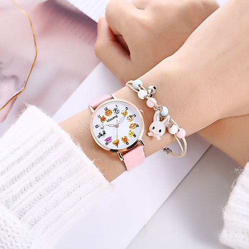 

Women's Quartz Watches Analog Quartz Stylish Cartoon Creative / PU Leather