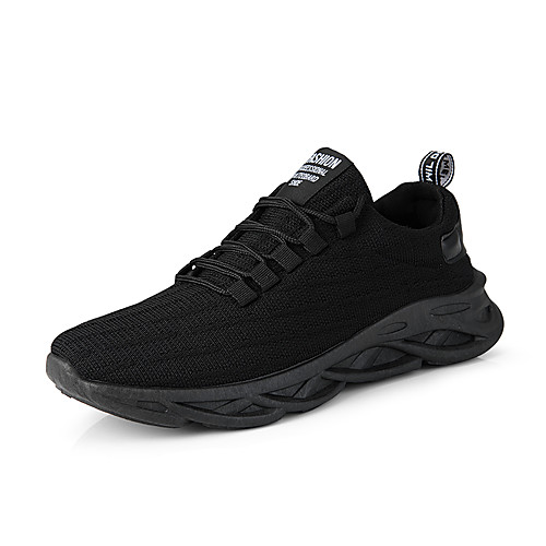

Men's Trainers Athletic Shoes Sporty Athletic Outdoor Running Shoes Basketball Shoes Elastic Fabric Tissage Volant Breathable Non-slipping Shock Absorbing Booties / Ankle Boots White Black Spring