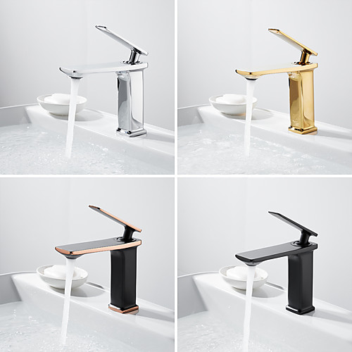 

Bathroom Sink Faucet - Waterfall Electroplated / Painted Finishes Centerset Single Handle One HoleBath Taps