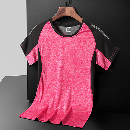 

Women's Short Sleeve Running Shirt Tee Tshirt Top Athletic Athleisure Summer Moisture Wicking Quick Dry Breathable Gym Workout Running Active Training Jogging Exercise Sportswear Blue Fuchsia Light