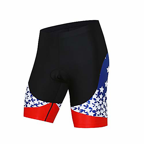 

men's cycling shorts mtb bicycle riding half pants 4d gel padded biking clothes cycle bike wear tights usa red blue size xl