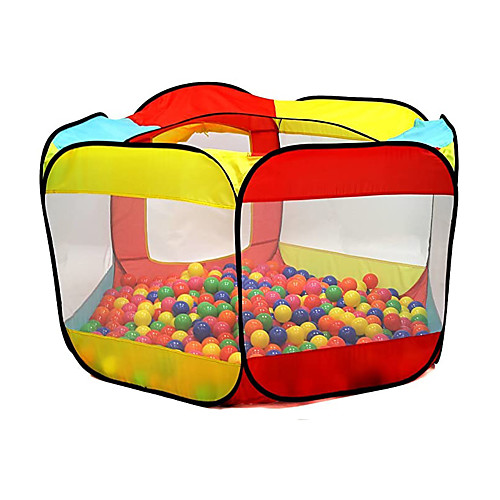 

Play Tent & Tunnel Playhouse Teepee Ball Pit Castle Rainbow Foldable Convenient Polyester Gift Indoor Outdoor Party Favor Festival Fall Spring Summer 3 years Boys and Girls Pop Up Indoor/Outdoor