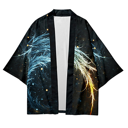 

Men's Shirt 3D Print Lightning 3D Print Short Sleeve Casual Tops Casual Fashion Breathable Comfortable Black
