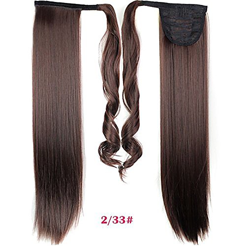 

16colors long straight clip in synthetic ponytail women's heat resistance hairpiece accessories 4/27hl 22inches