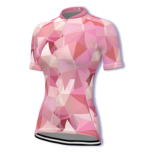 

21Grams Women's Short Sleeve Cycling Jersey Spandex Pink Bike Top Mountain Bike MTB Road Bike Cycling Breathable Sports Clothing Apparel / Stretchy / Athleisure