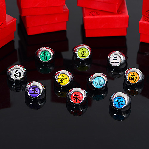 

Ring Mixed Color Rainbow Alloy Totem Series 1 set One Size