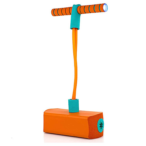 

Foam Pogo Jumper Kids Pogo Stick Toys-Safe and Fun Jumping Stick, Funny Squeaks, with Flashing Led Lights, Children 3 Years and Over-a Great Gift for Boys and Girls (Orange)