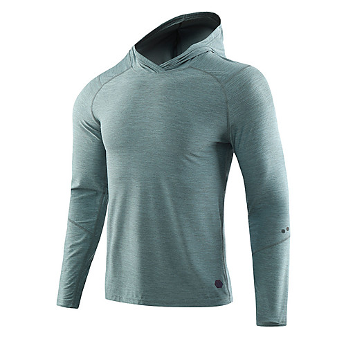 

Men's T shirt Hiking Tee shirt Long Sleeve Tee Tshirt Top Outdoor Lightweight Breathable Quick Dry Sweat wicking Spring Summer P44-1 black P44-2 green P44-3 blue Fishing Climbing Camping / Hiking