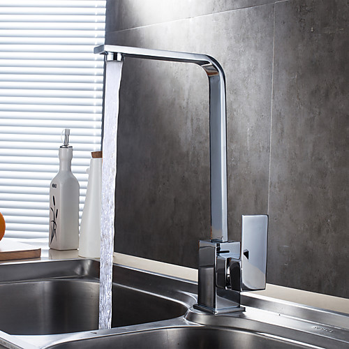 

Kitchen faucet - Single Handle One Hole Electroplated Standard Spout Centerset Contemporary Kitchen Taps