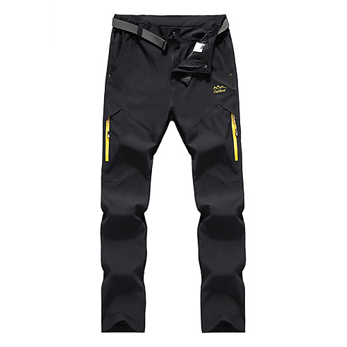 

Men's Hiking Pants Trousers Softshell Pants Solid Color Outdoor Windproof Breathable Quick Dry Ventilation Softshell Pants / Trousers Bottoms Black Grey Dark Gray Fishing Climbing Camping / Hiking