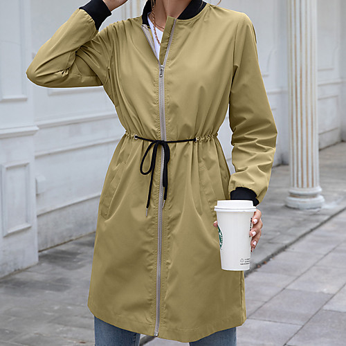 

Women's Rain Poncho Waterproof Hiking Jacket Rain Jacket Outdoor Solid Color Waterproof Lightweight Windproof Breathable Raincoat Poncho Top Fishing Climbing Beach Yellow Khaki Green / Quick Dry