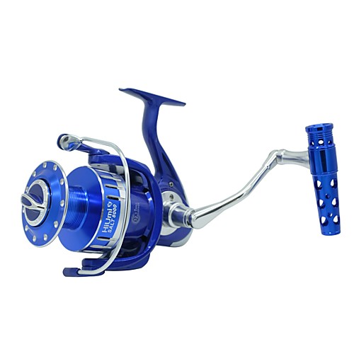 

Fishing Reel Spinning Reel 5.5:1/4.7:1 Gear Ratio 12 Ball Bearings Easy Install for Sea Fishing / Freshwater Fishing / Trolling & Boat Fishing