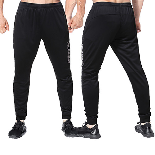 

Men's Sweatpants Joggers Jogger Pants Athletic Bottoms Drawstring Zipper Pocket Winter Fitness Gym Workout Running Training Exercise Breathable Soft Sweat wicking Normal Sport Black / Micro-elastic