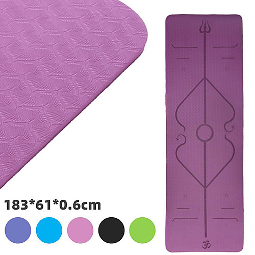 

Yoga Mat 183610.6 cm Odor Free Eco-friendly High Density Non Toxic Thick Anti Slip NBR Waterproof Physical Therapy Weight Loss Slimming Body Sculptor Calories Burned for Home Workout Yoga