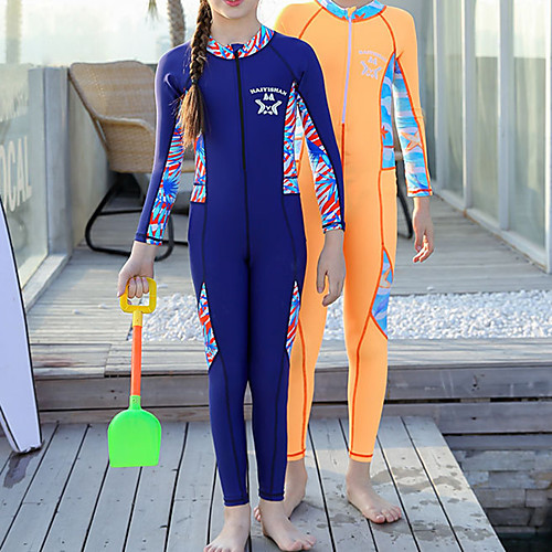 

Boys' Girls' Rash Guard Dive Skin Suit Diving Rash Guard Swimwear Diving Suit UV Sun Protection Quick Dry Full Body Front Zip - Swimming Diving Surfing Painting Autumn / Fall Spring Summer / Kid's